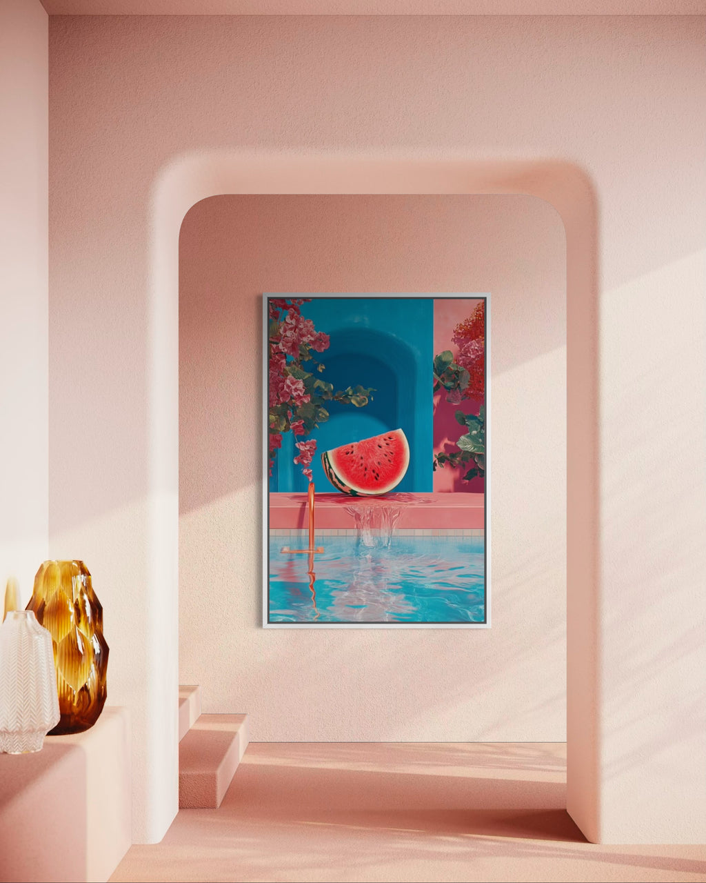 Canvas Splash of Watermelon